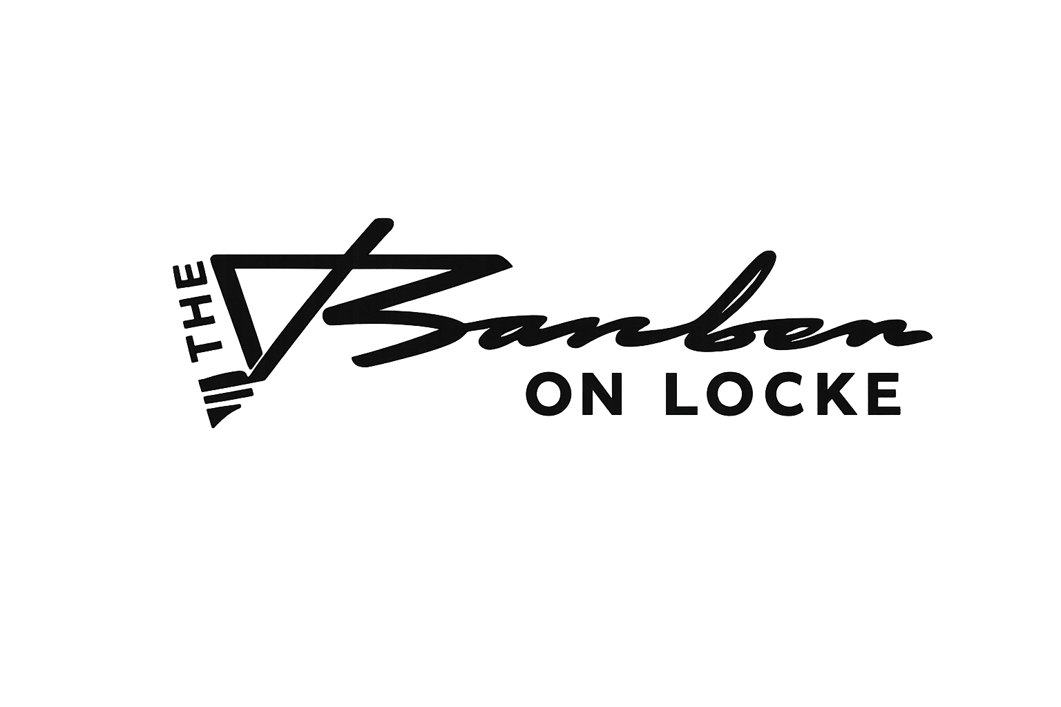The Barber on Locke logo