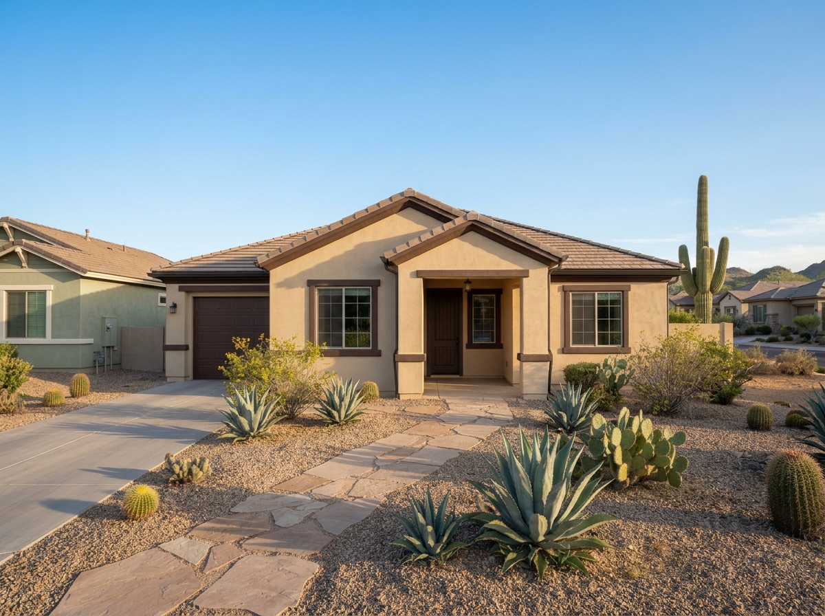 Home in an HOA community repainted in an approved color scheme