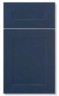 Azure Blue shaker cabinet door sample