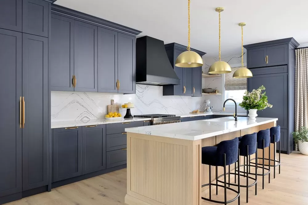 Renovated custom kitchen by Cobble Hill Cabinets