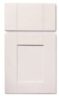 White shaker cabinet door sample