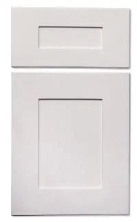 Snow white shaker cabinet door sample