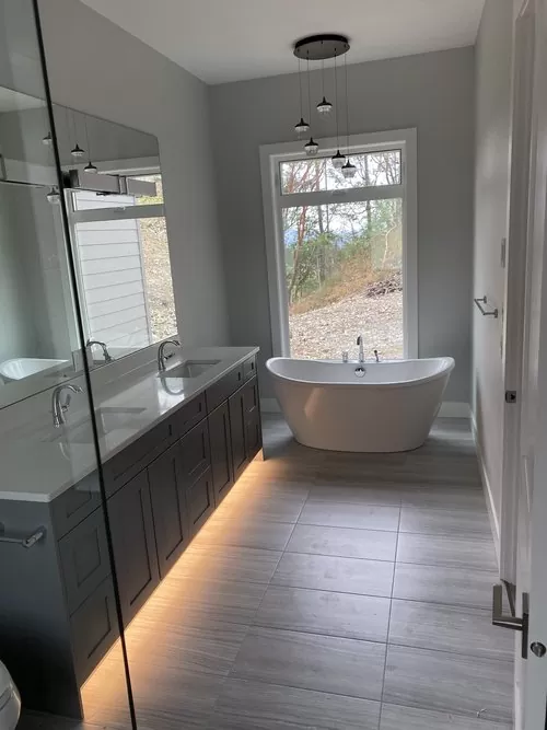 Custom bathroom vanity cabinetry