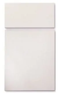 Frameless white cabinet door sample