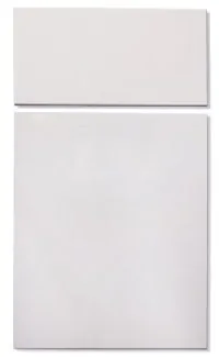 High gloss white cabinet door sample