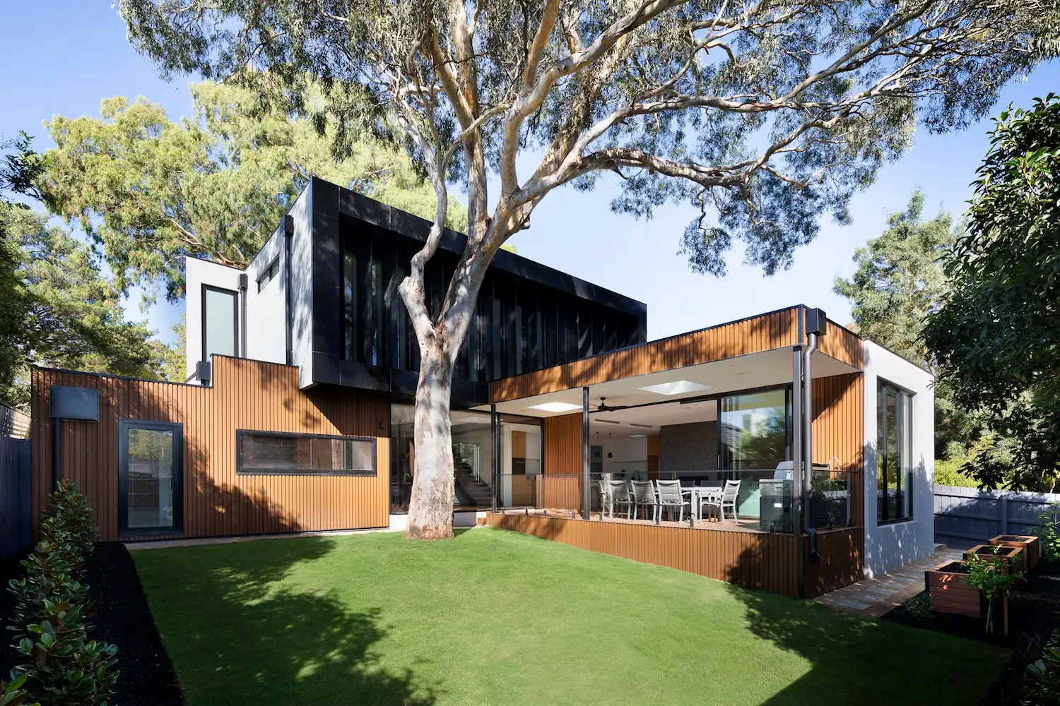 Deck and outdoor living renovation concept