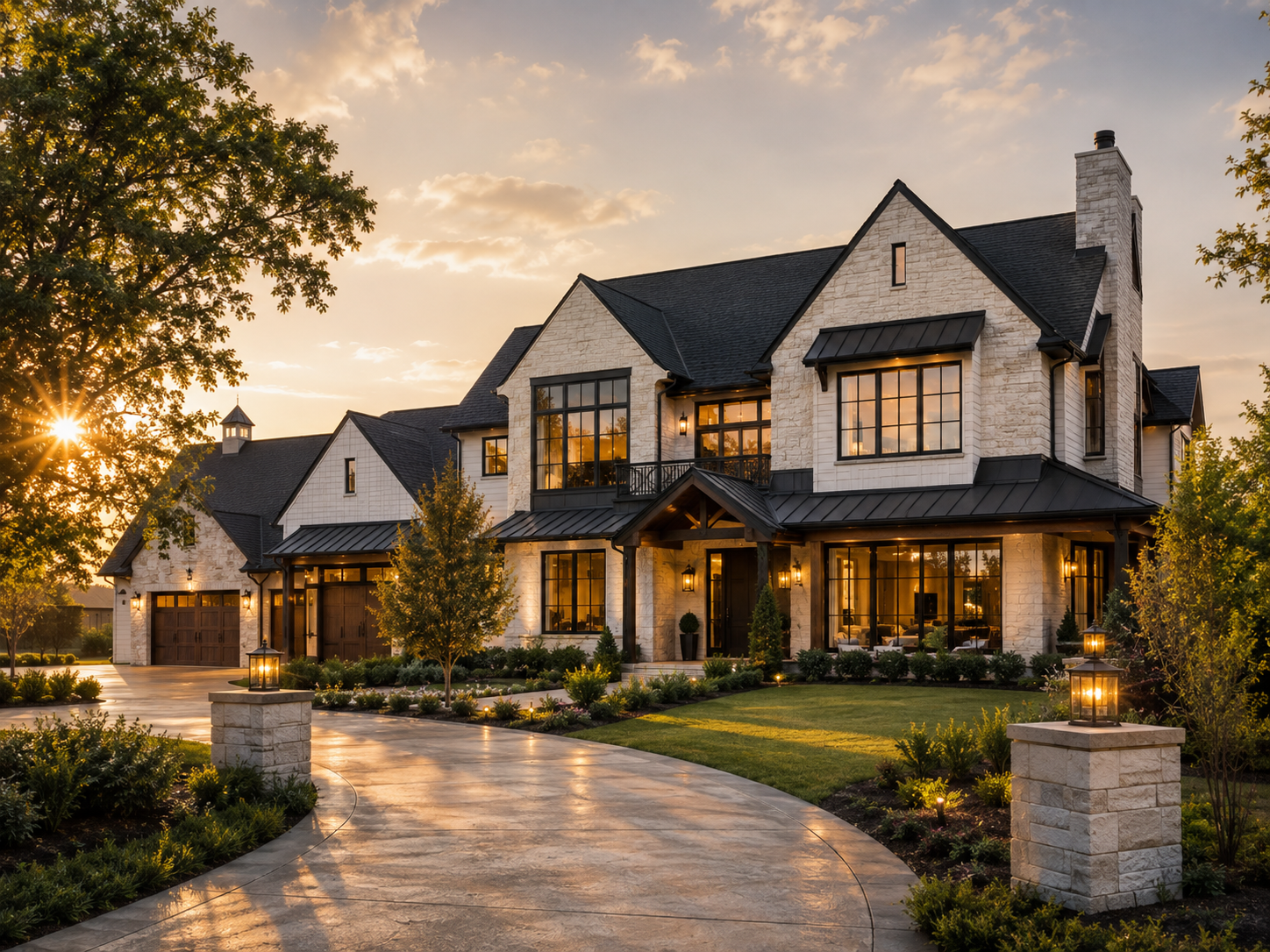 Luxury high-value home financed through a jumbo loan