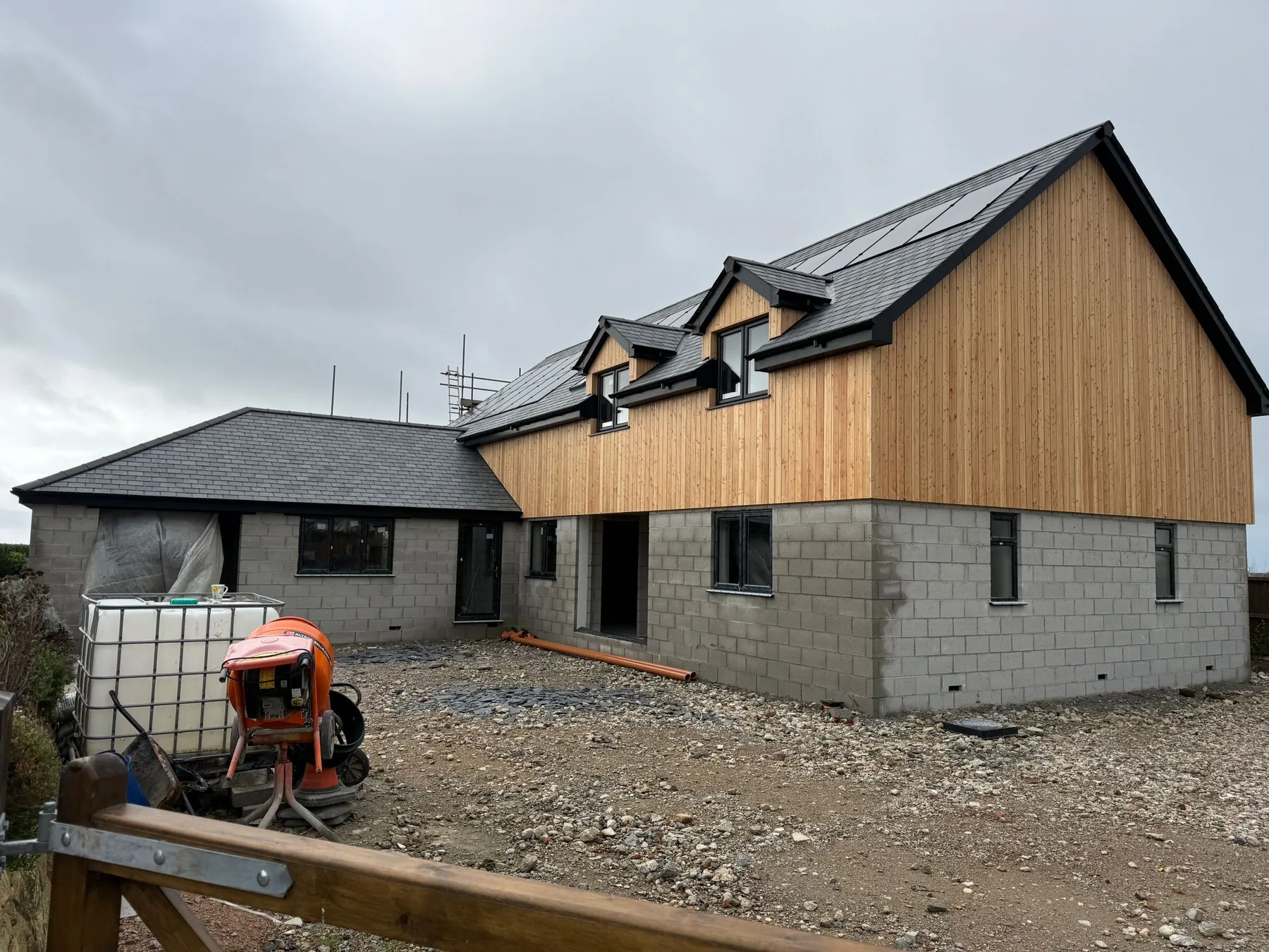 L W Construction team on a conservation area build