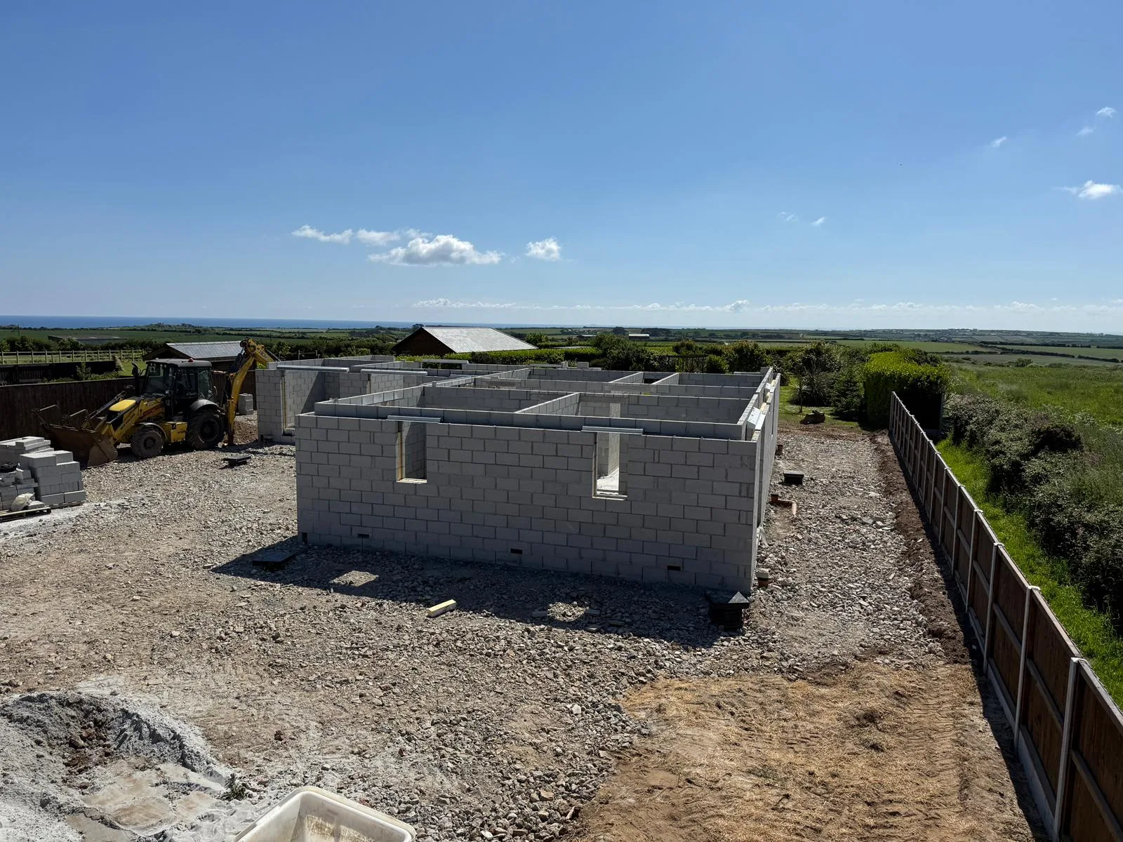 Block Laying by L W Construction — coastal site blockwork and retaining walls in Cornwall