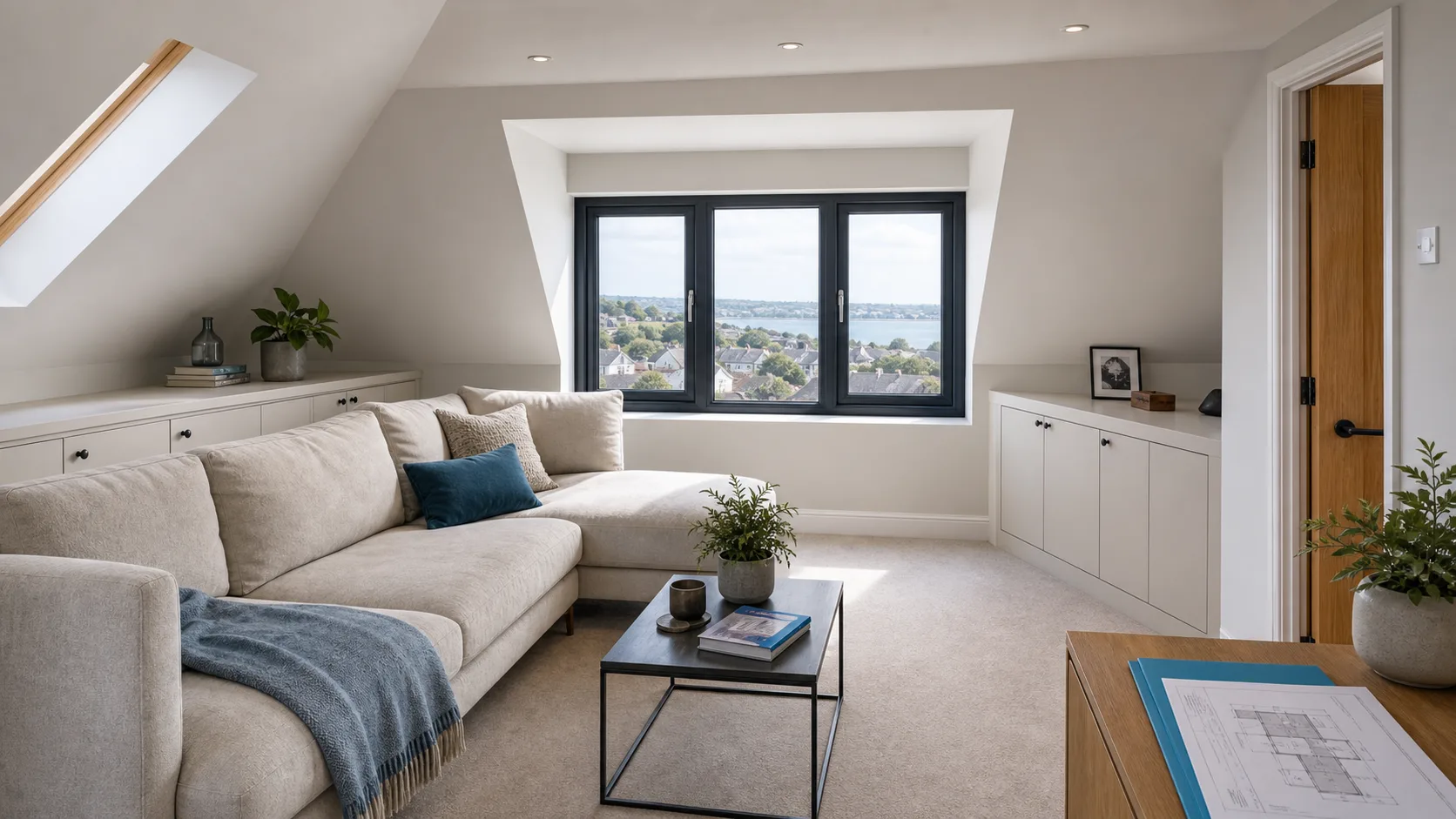 Loft conversion with dormer in Cornwall