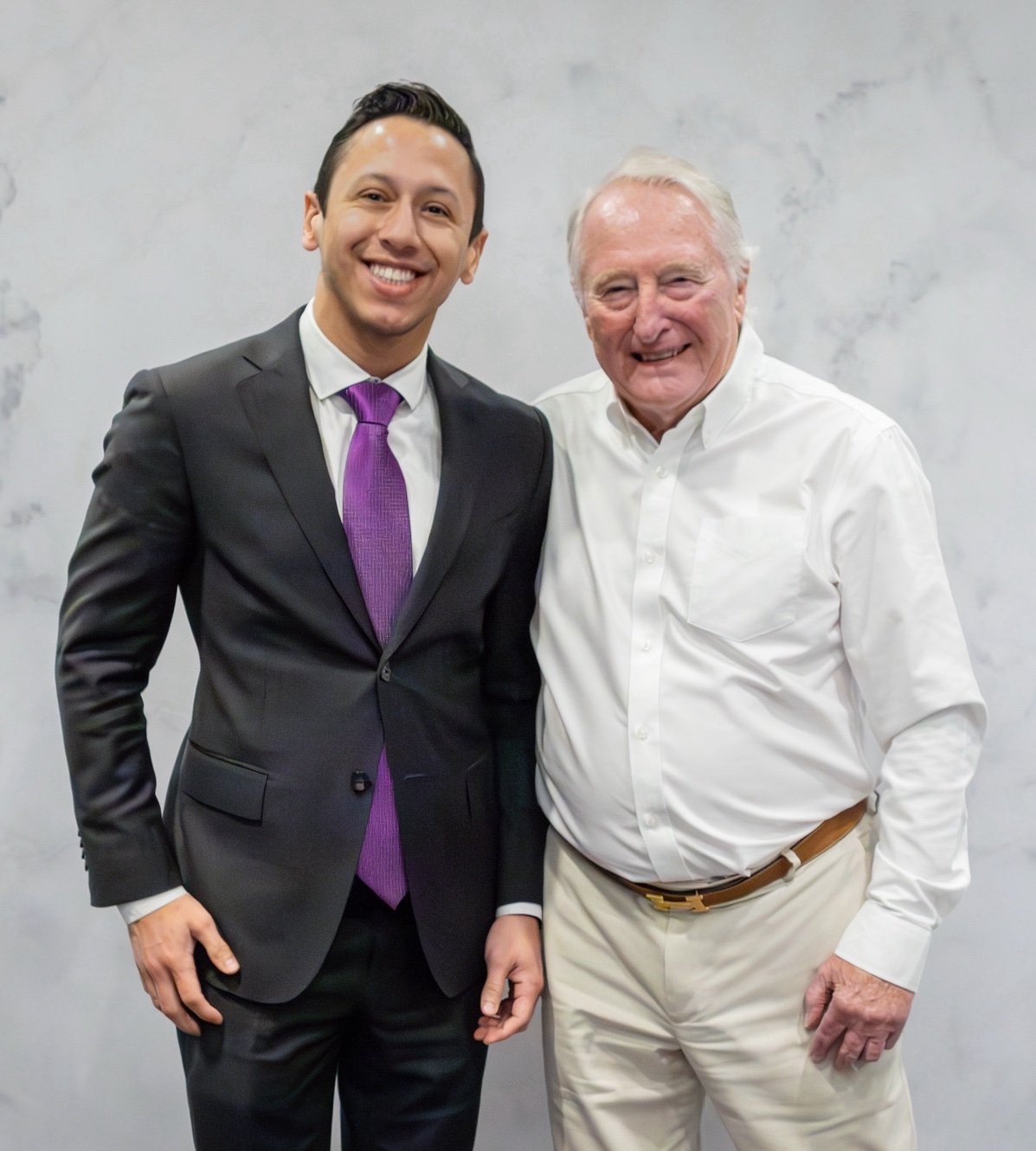 Julian Habib with Joe Foster, founder of Reebok