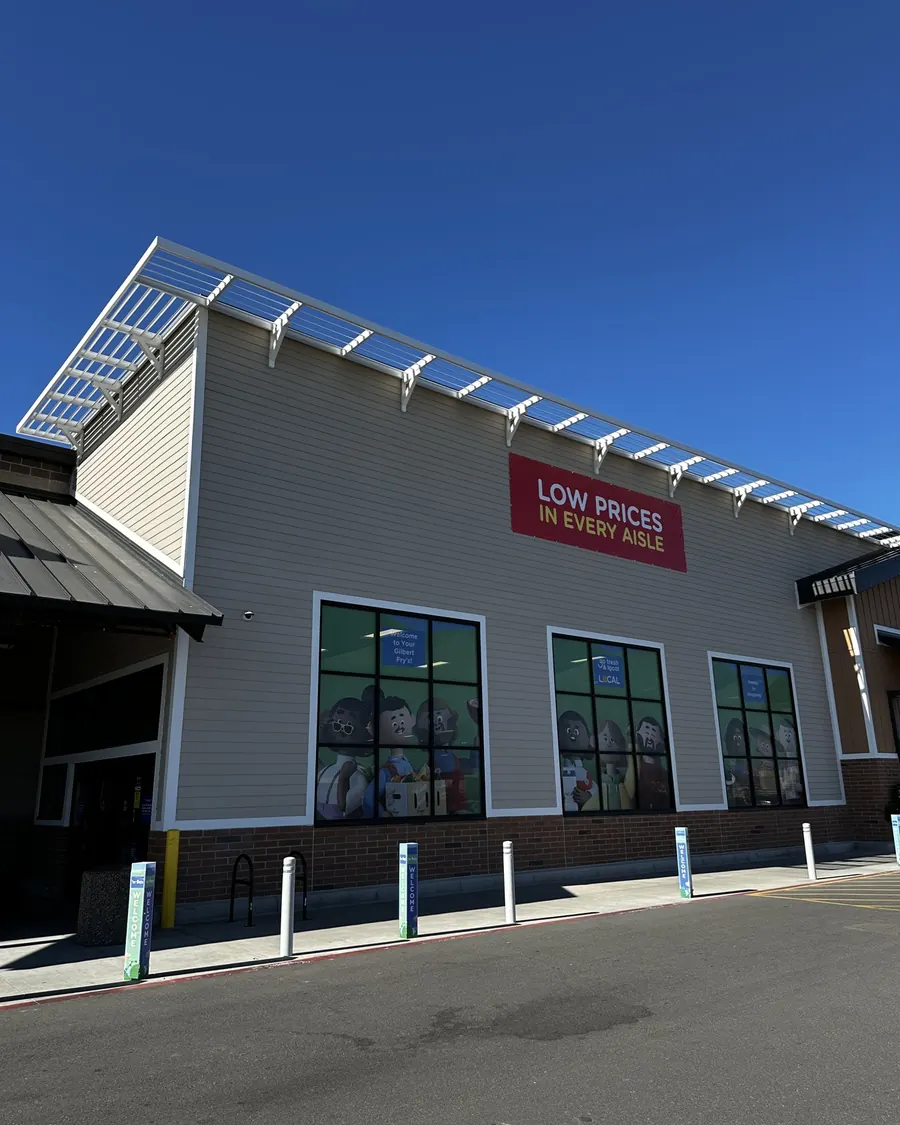 Finished retail building exterior