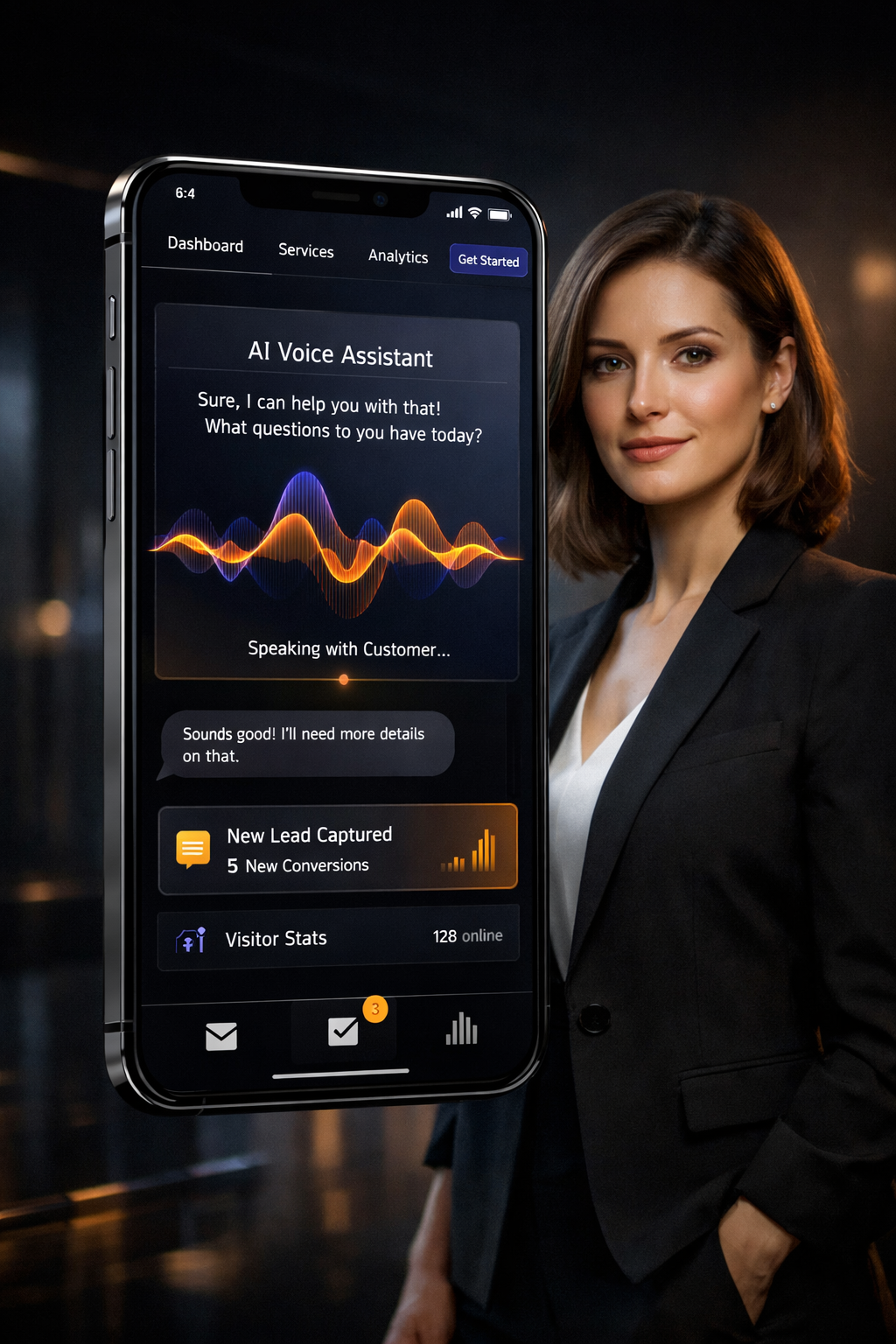 epicSPOTLIGHT AI Voice Widget in action