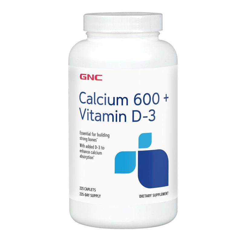 CALCIUM 600 Plus + VITAMIN D-3 (225 Caplets)
