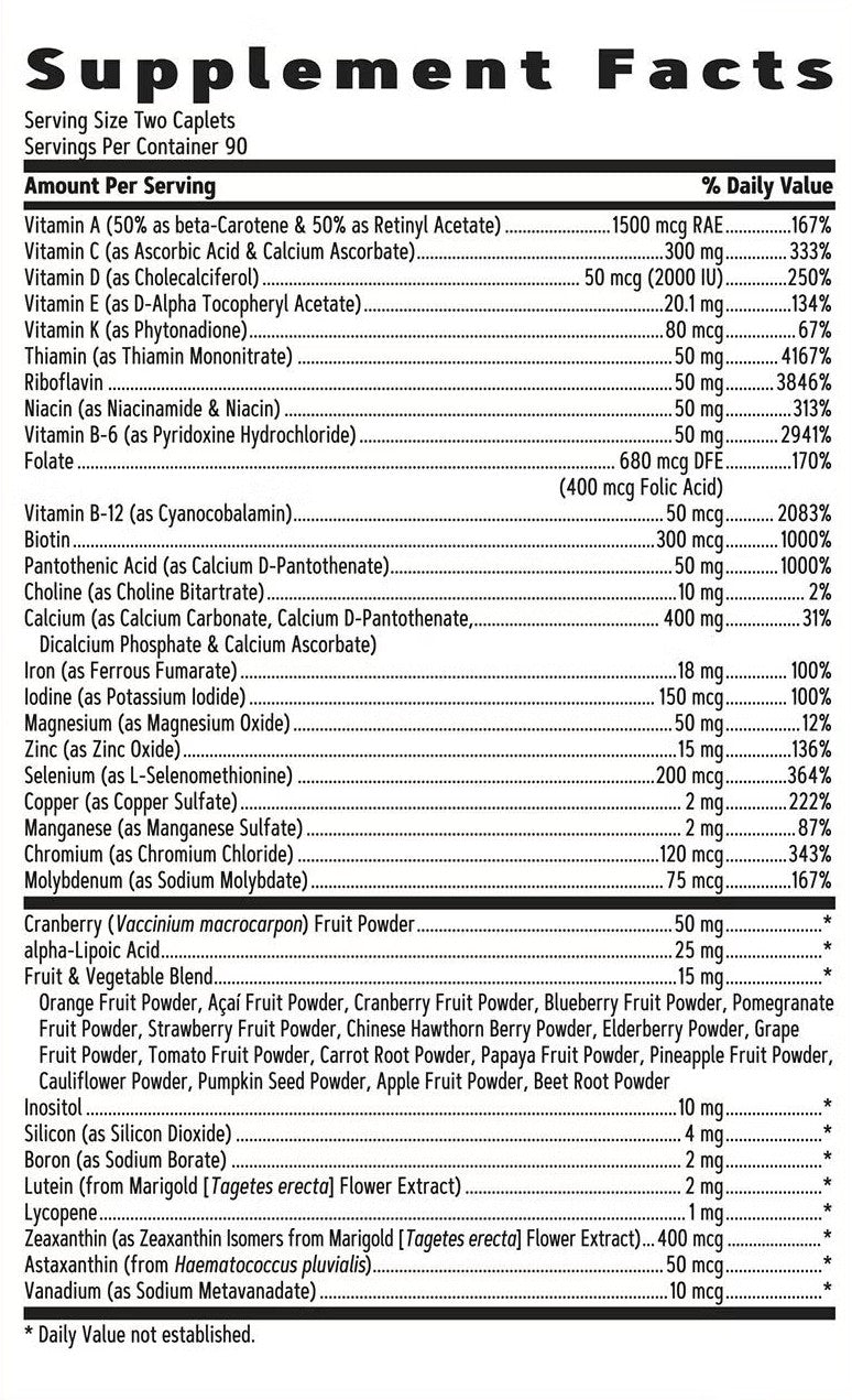 Women's Multivitamin Ultra Mega – 180 Caplets alternate view