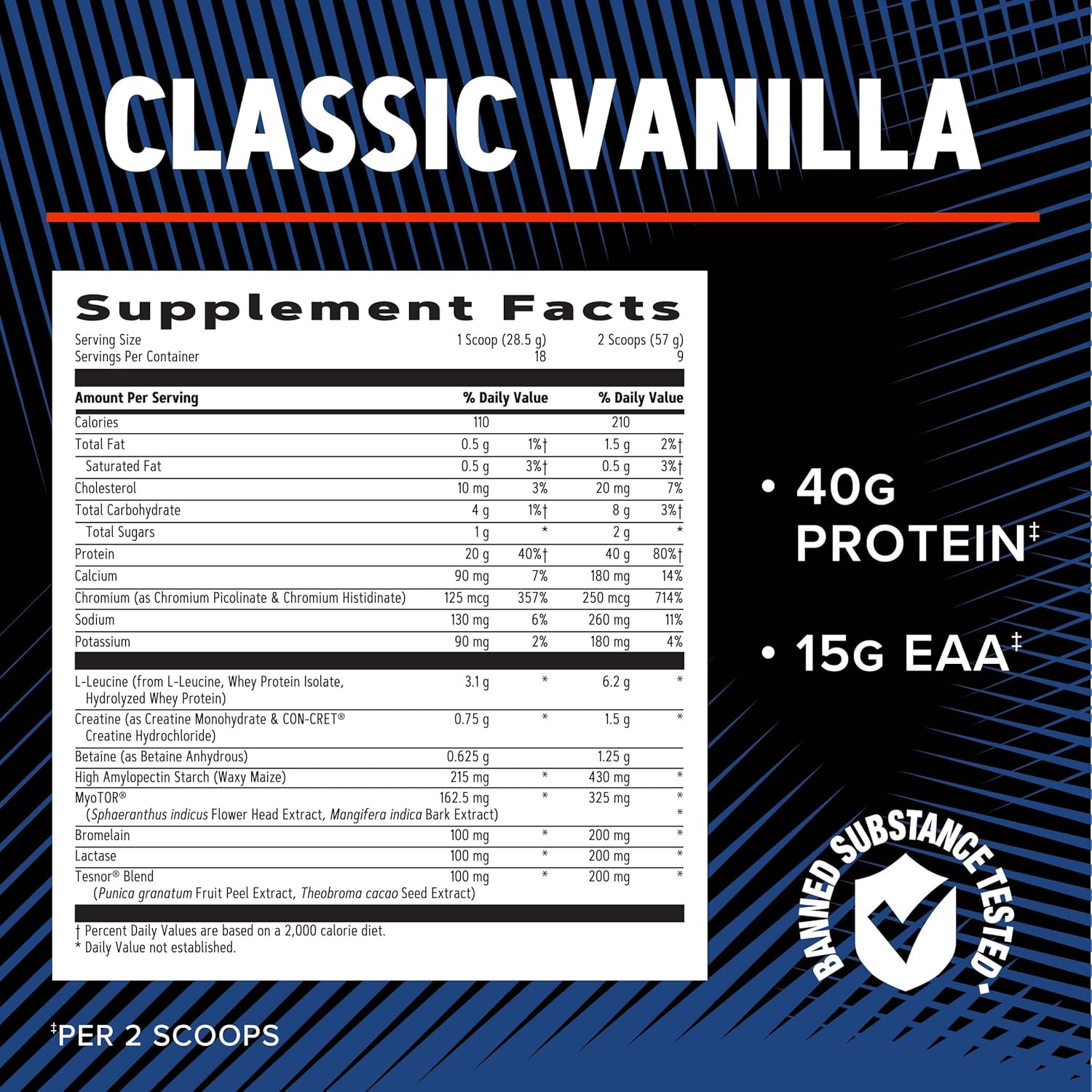 AMP Wheybolic Alpha with MyoTOR – Classic Vanilla alternate view