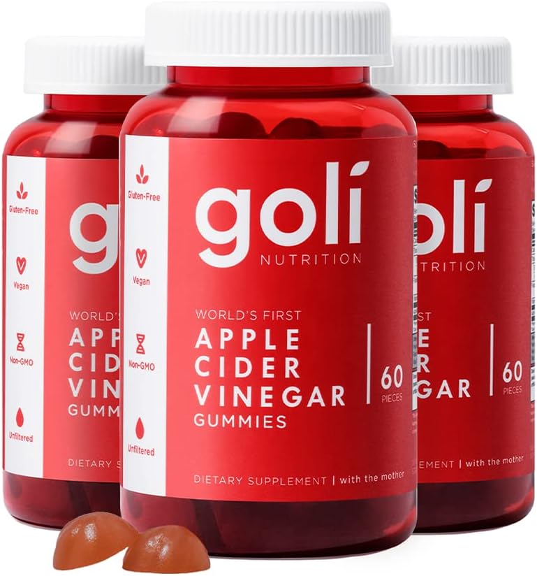 Apple Cider Vinegar Vegan Gummies – 3 Pack