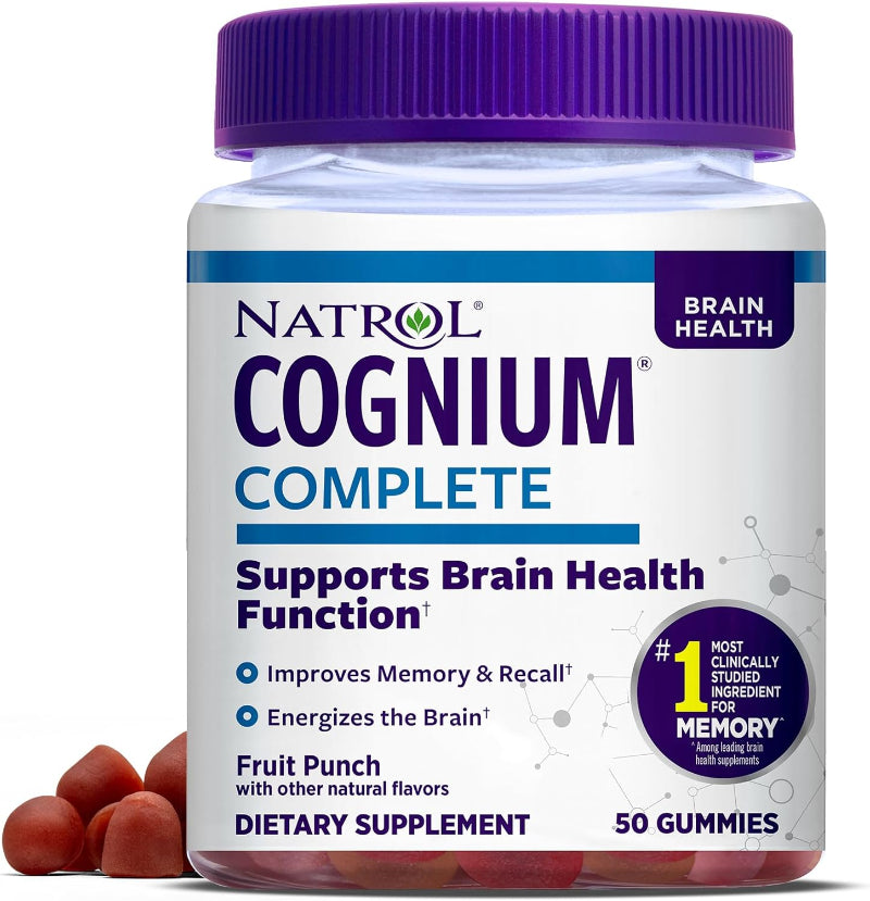 Cognium Complete Brain Health 100mg Fruit Punch Gummies – 50ct