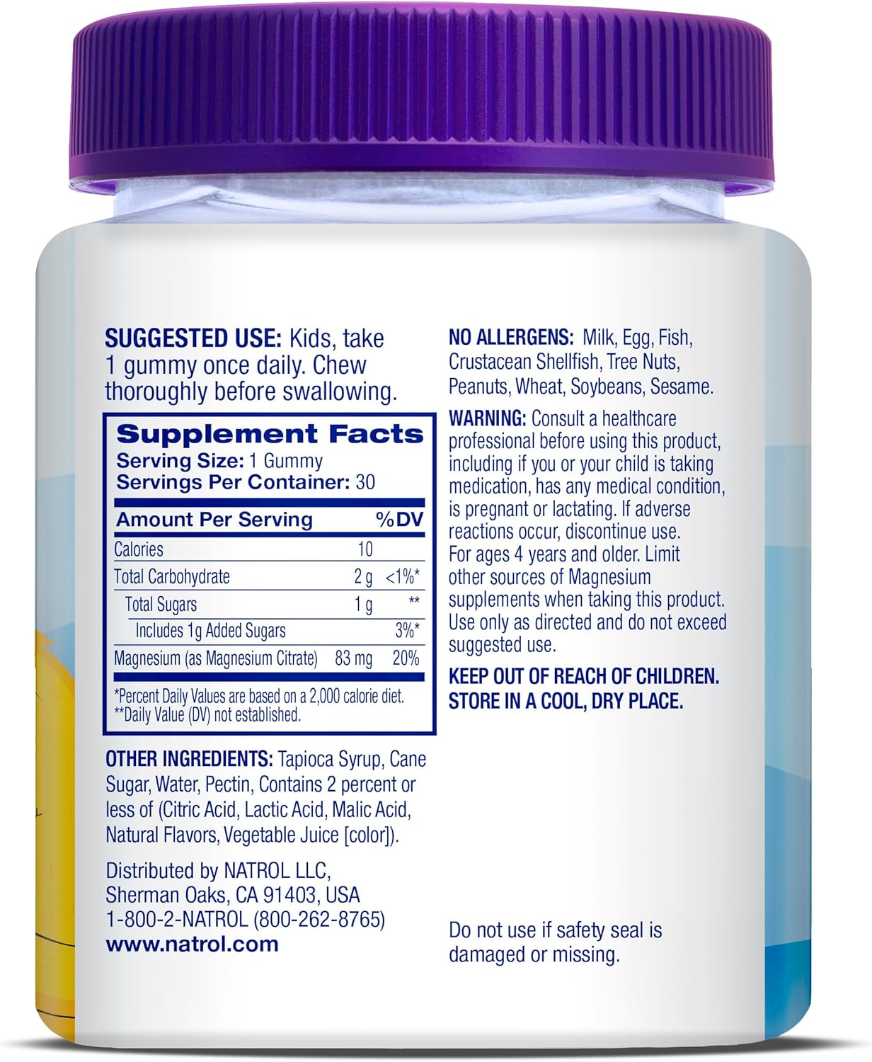 Kids Calm/Mood Magnesium Gummies – Razzilicious – 30ct alternate view