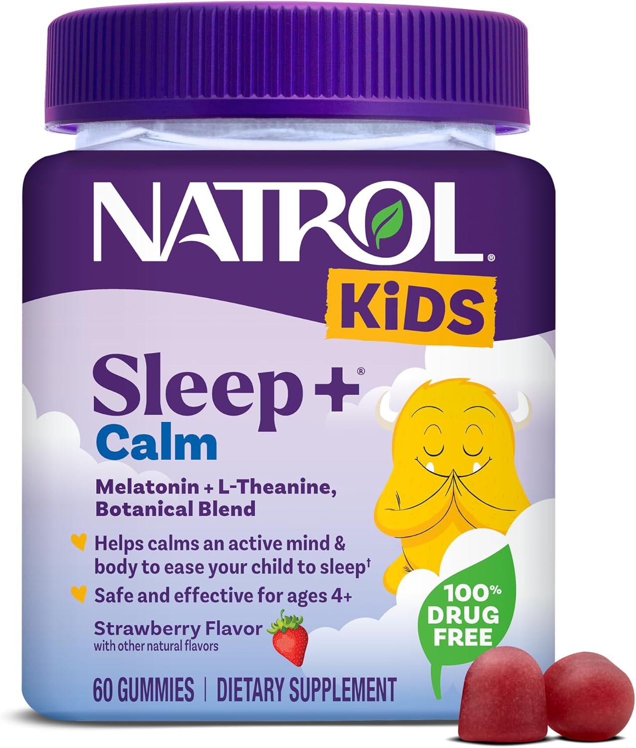 Kids Sleep+ Calm Gummies – Strawberry – 60ct