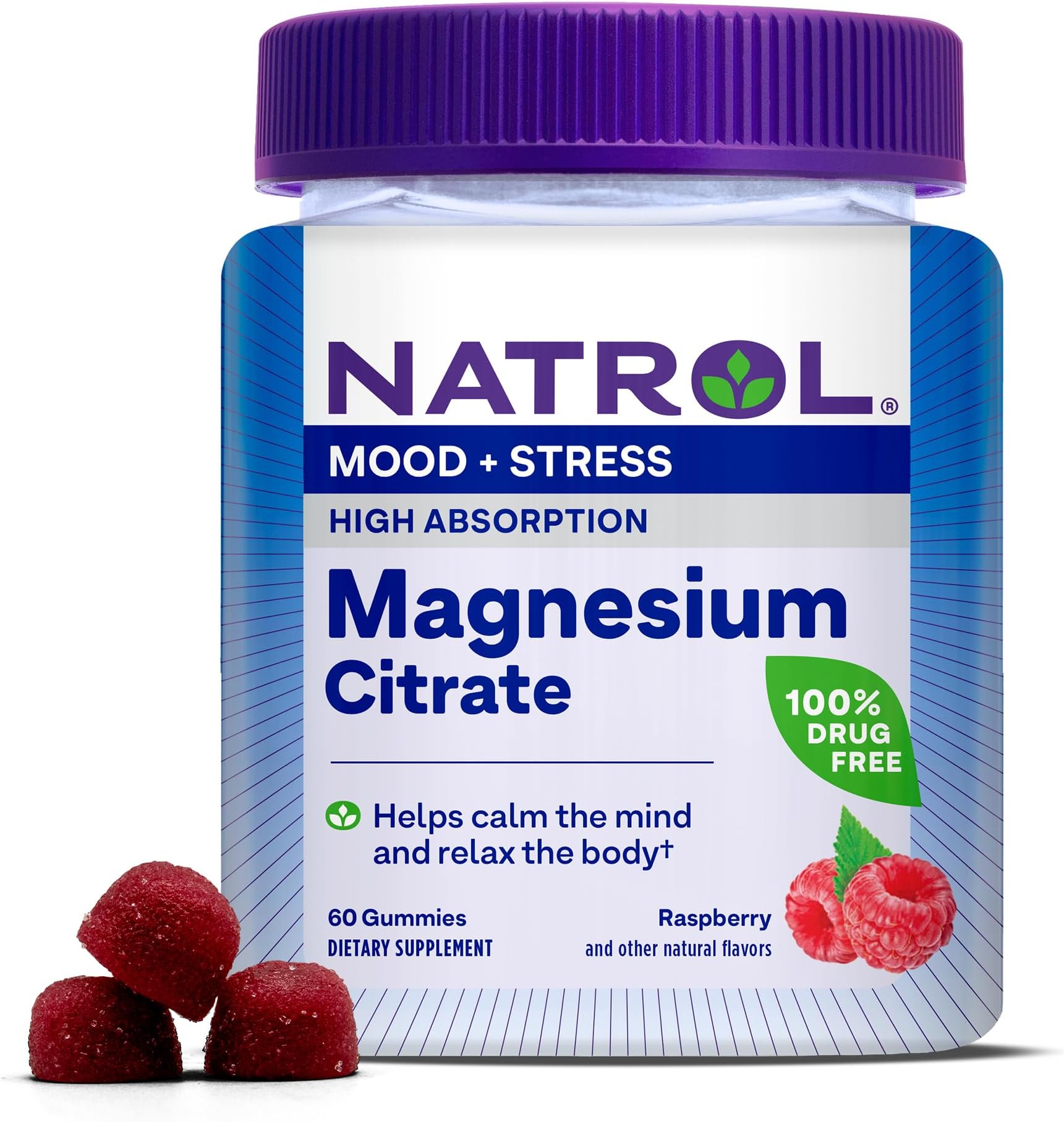 Magnesium Citrate Gummies – Raspberry – 60ct