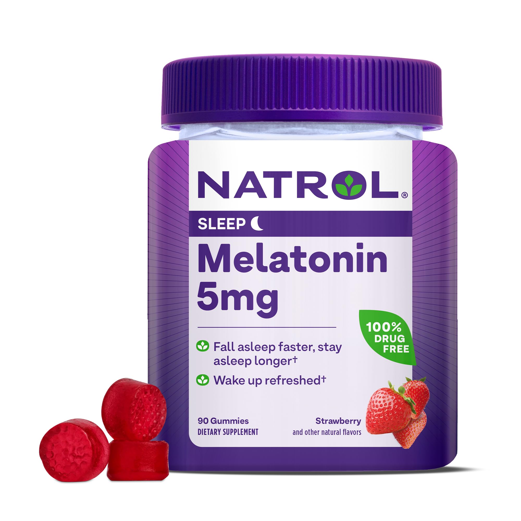 Melatonin 5mg Gummies – Strawberry – 60ct