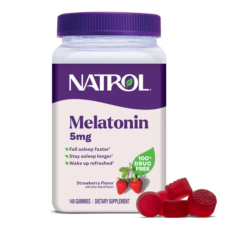 Melatonin 5mg Sleep Support Gummies – Strawberry – 140ct