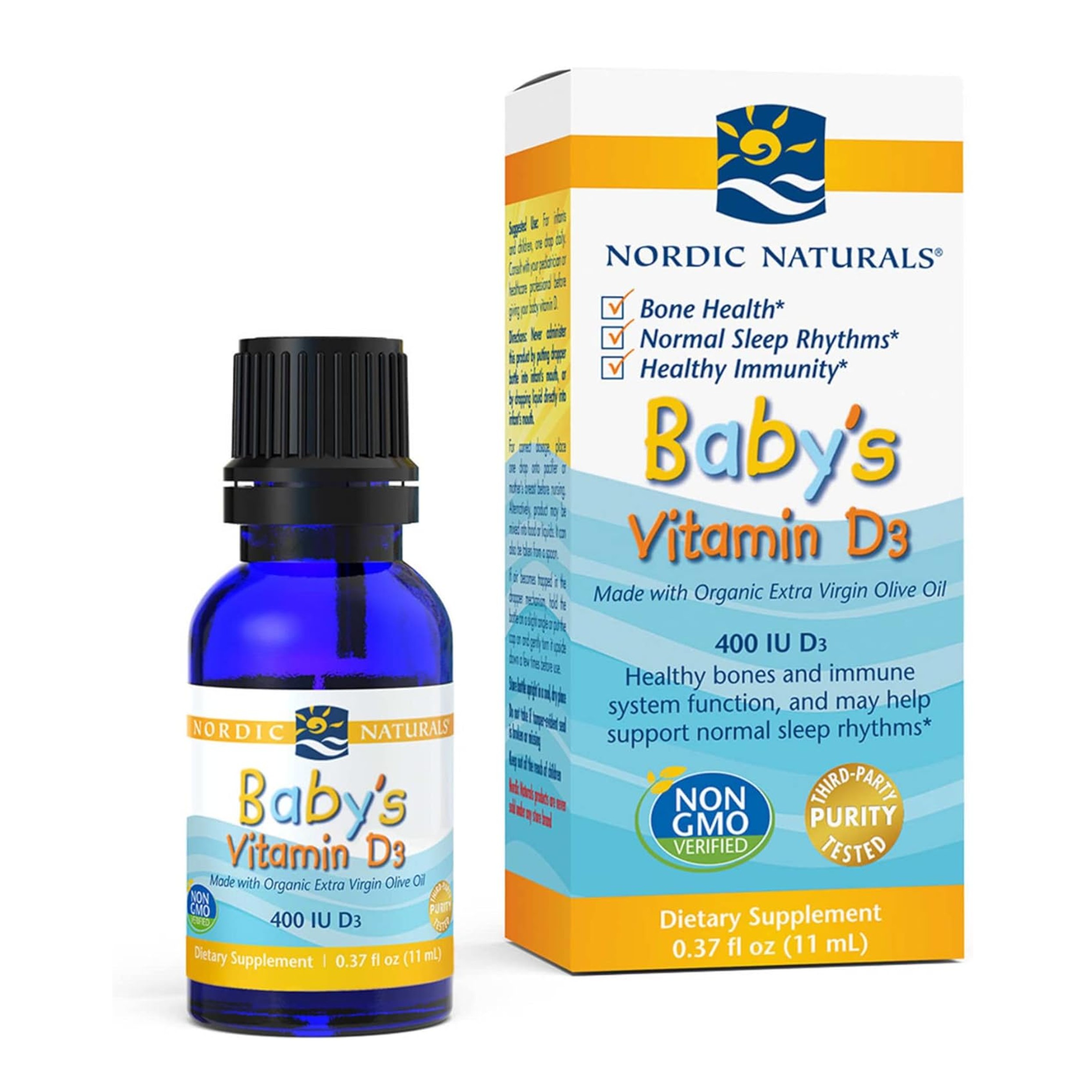 Baby's Vitamin D3 Drops – 400 IU – 0.37oz
