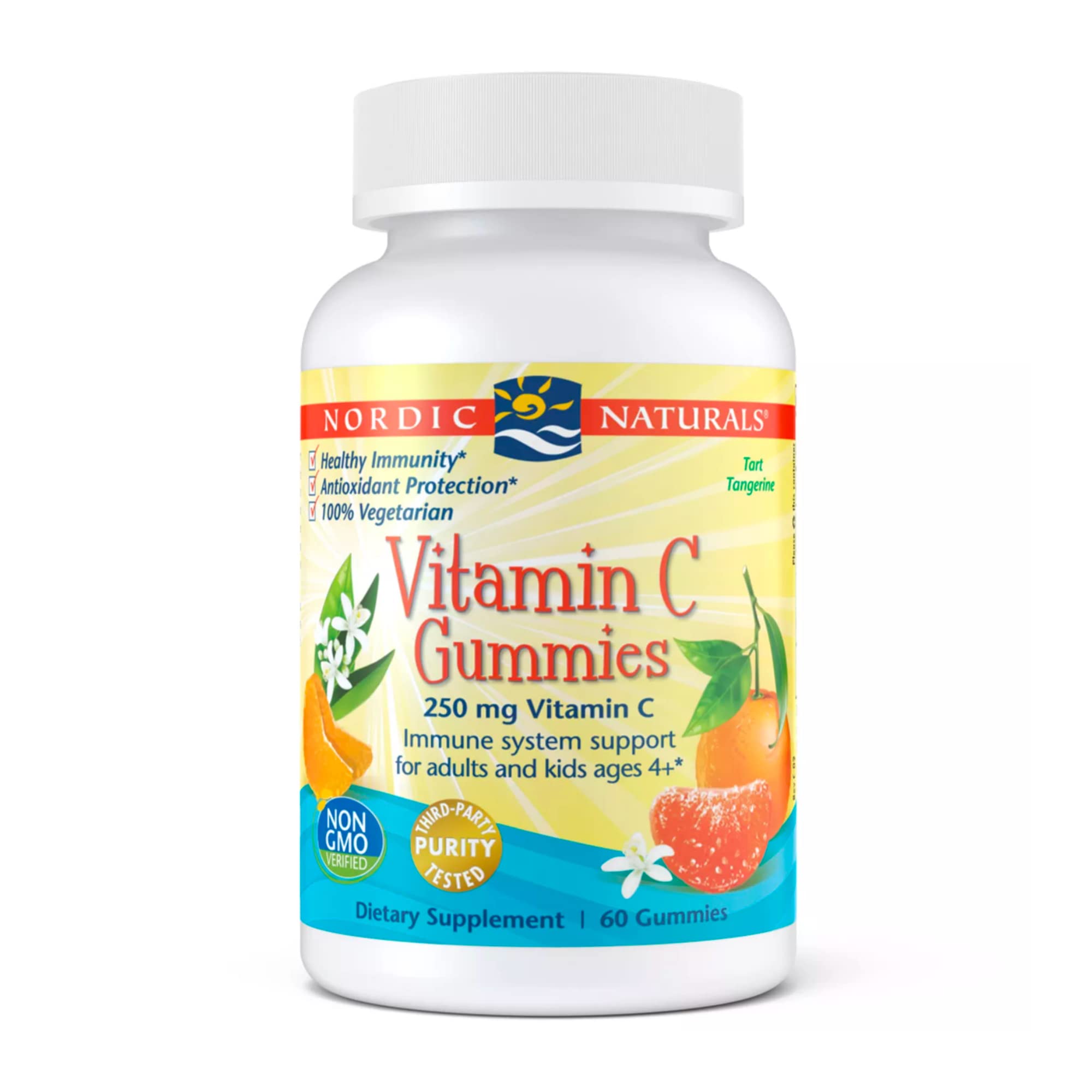 Vitamin C Gummies – Tart Tangerine – 60 Gummies