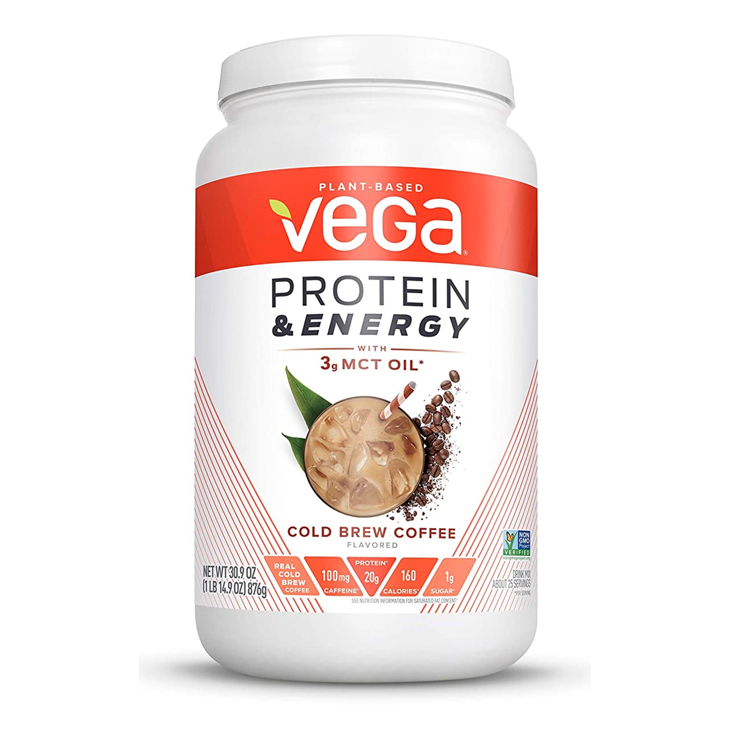 Protein & Energy Powder – Cold Brew Coffee – 30.9oz