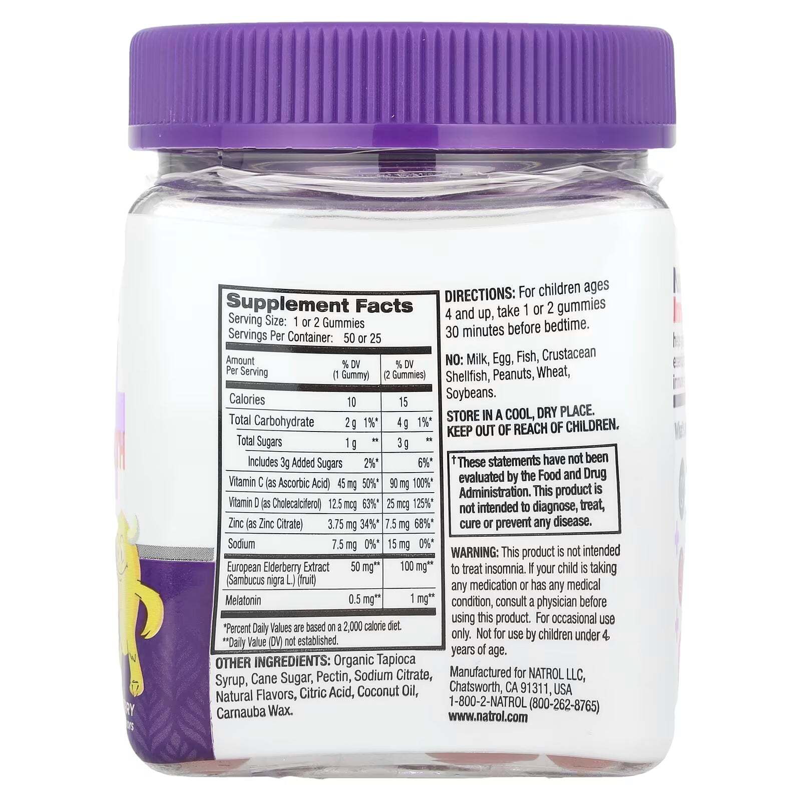 Kids Sleep+ Immune Health Gummies – Berry – 50ct alternate view