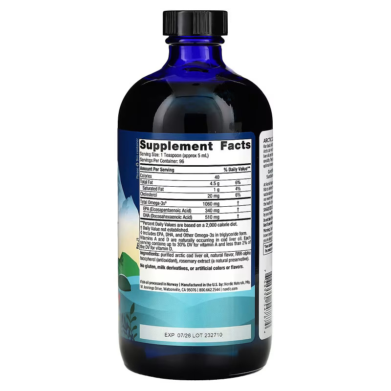 Arctic Cod Liver Oil – Orange – 473ml alternate view