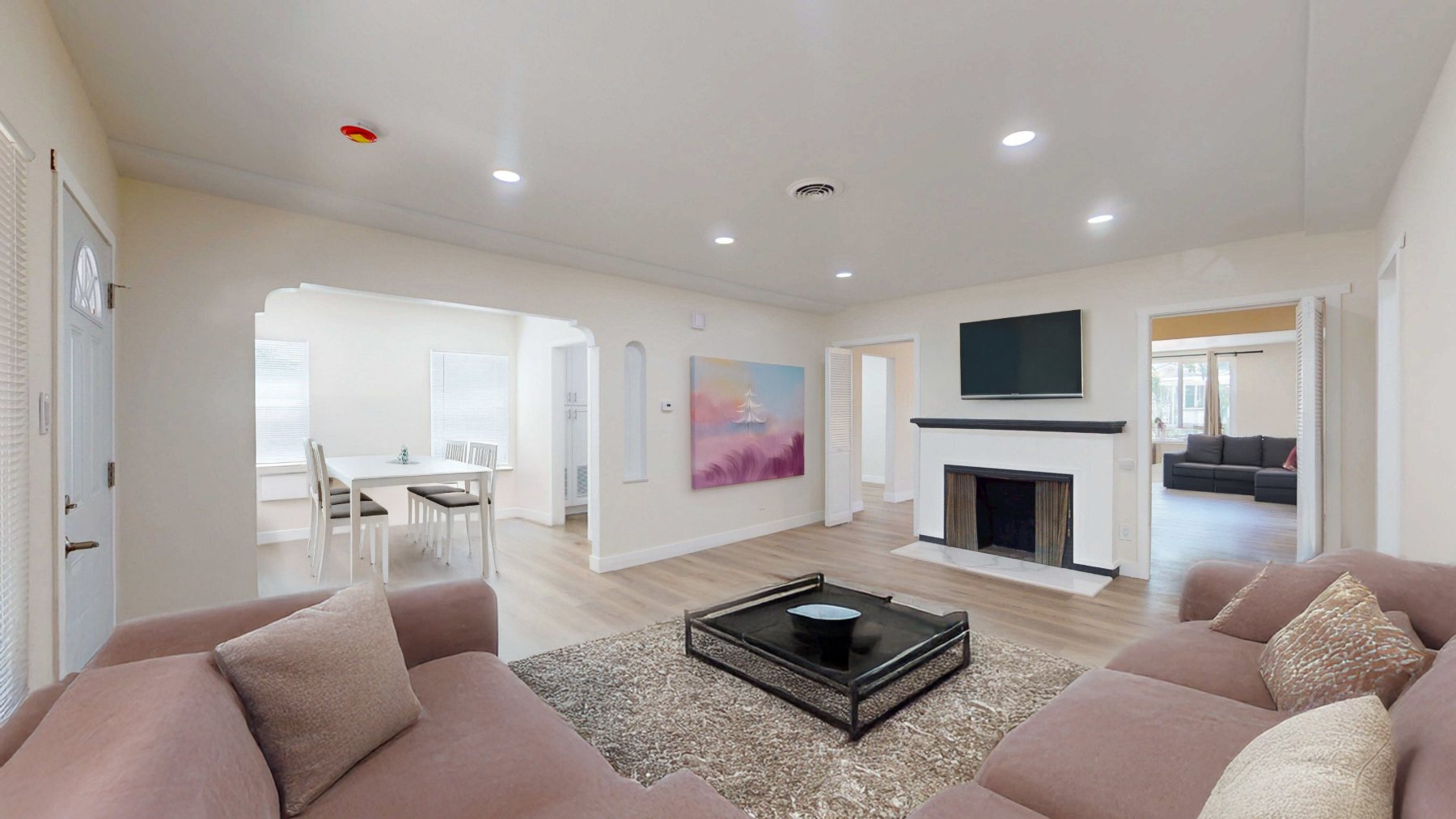 The shared living space in an Anchor of Hope home