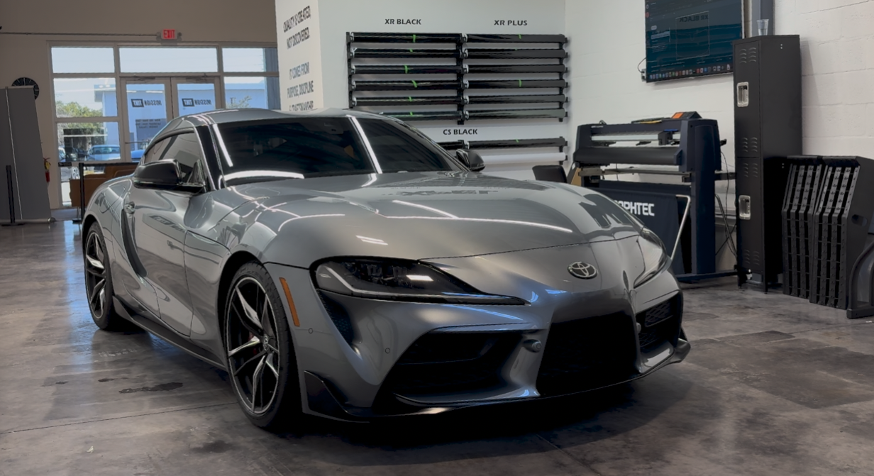 2021 Toyota GR in the Mission Tint shop, second view