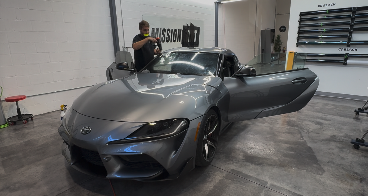 2021 Toyota GR after window tint at Mission Tint