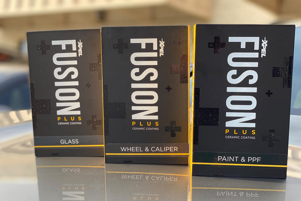 XPEL Fusion Plus ceramic coating kits for glass, wheels and paint at Mission Tint