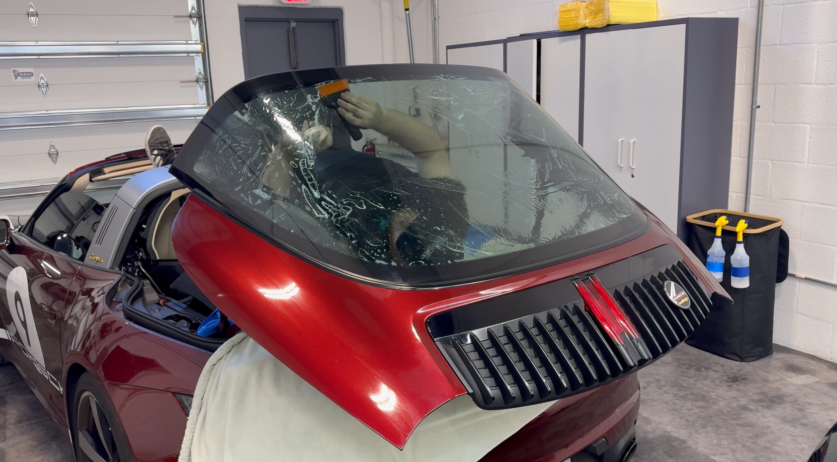 2021 Porsche 911 Type 992 glass detail after window tint