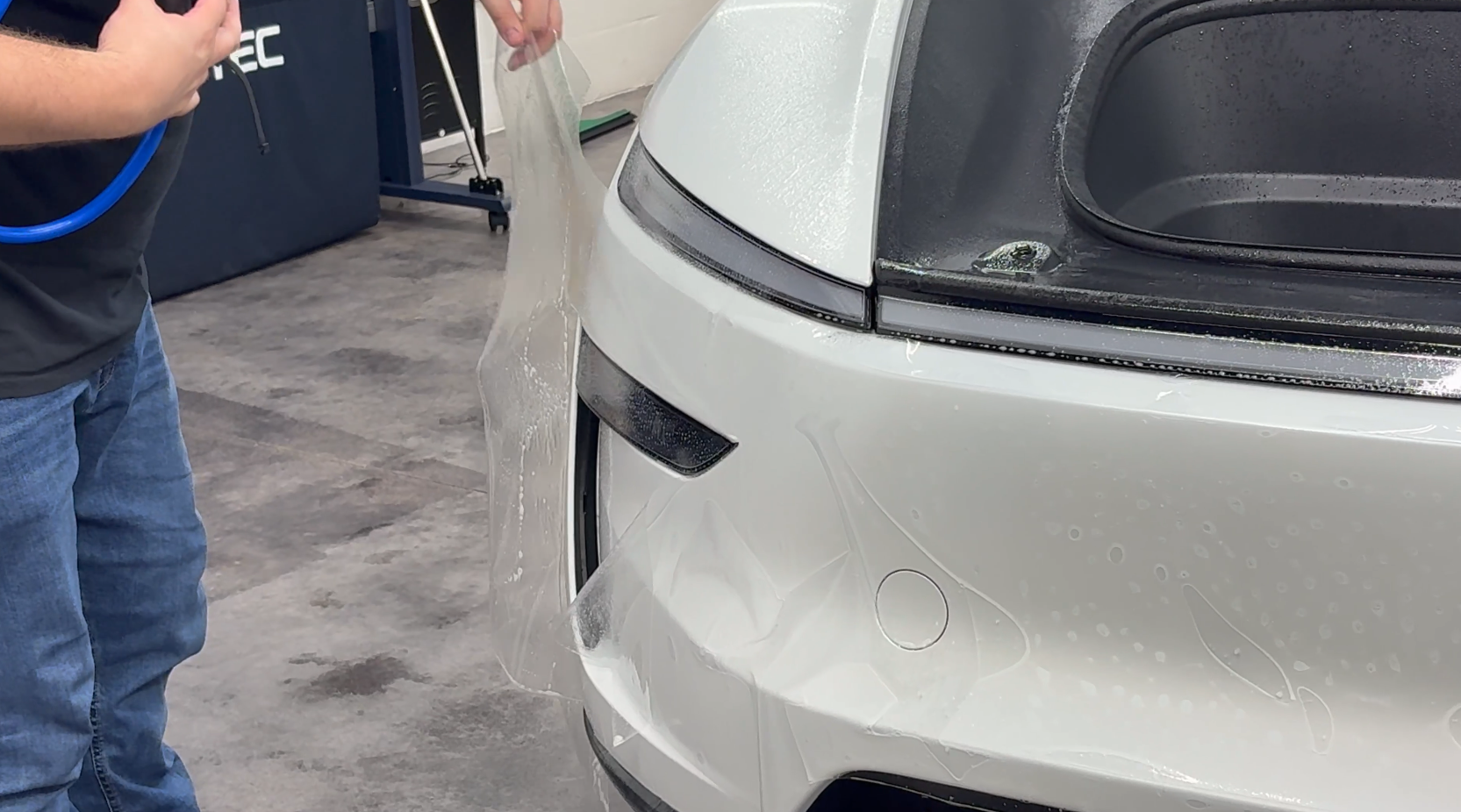 2026 Tesla Model Y Long Range after paint protection film at Mission Tint