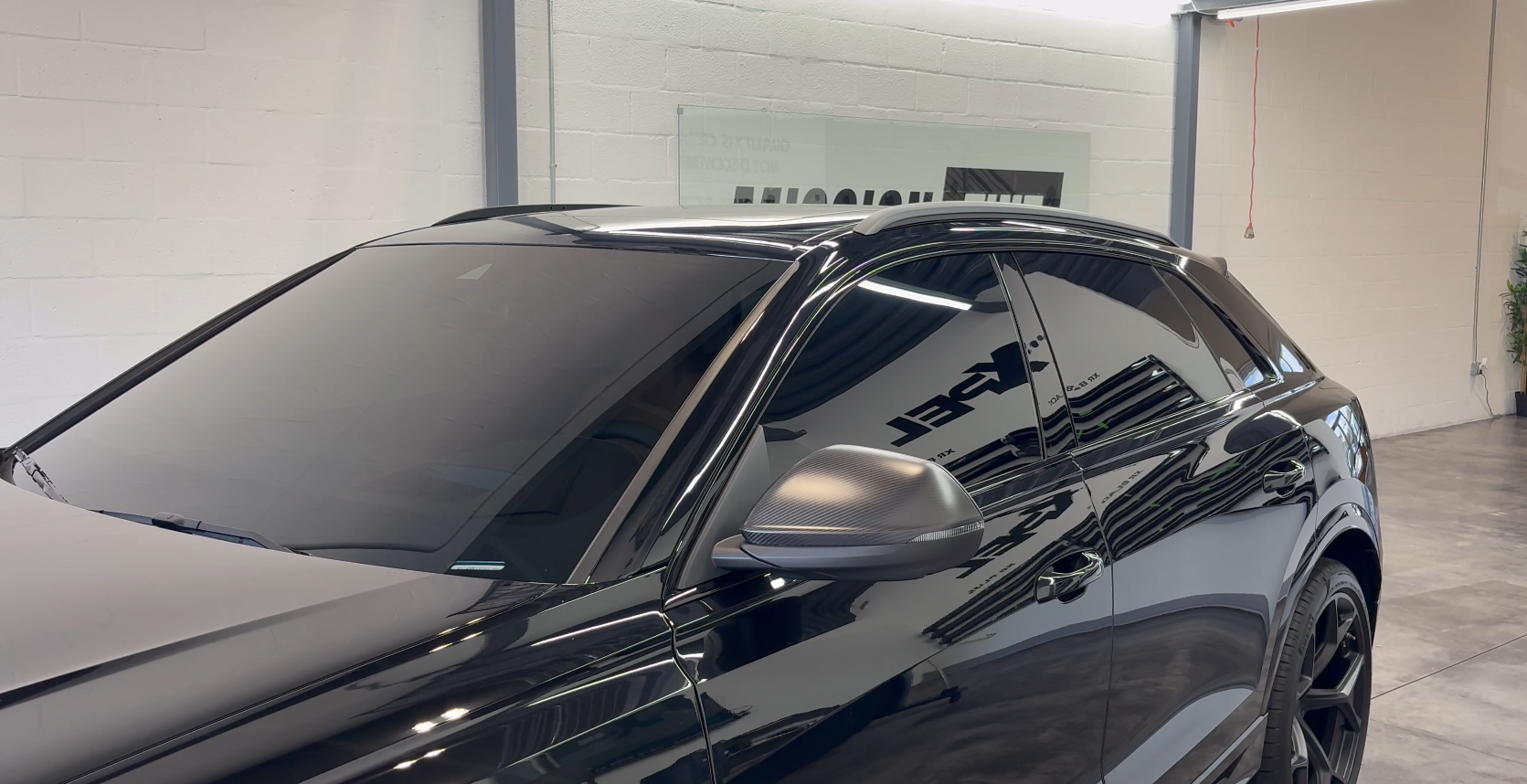 2026 Audi RS Q8 after window tint, full paint protection film and ceramic coating at Mission Tint