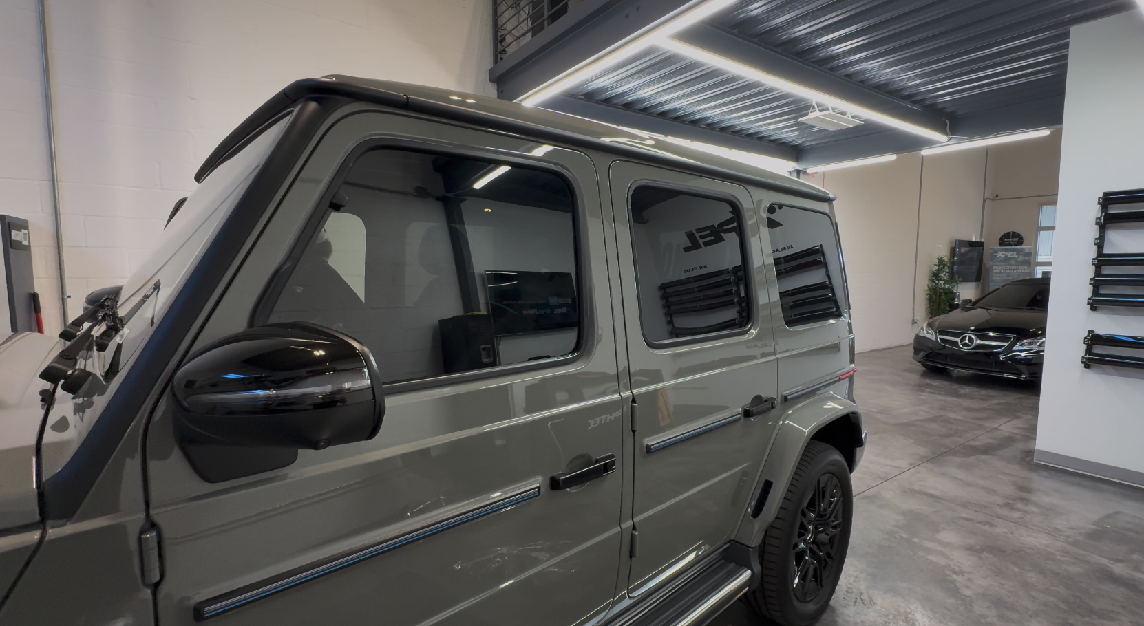 2025 Mercedes-Benz G580e after window tint and ceramic coating at Mission Tint
