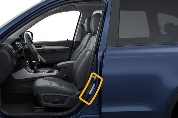 VIN location on driver side door jamb