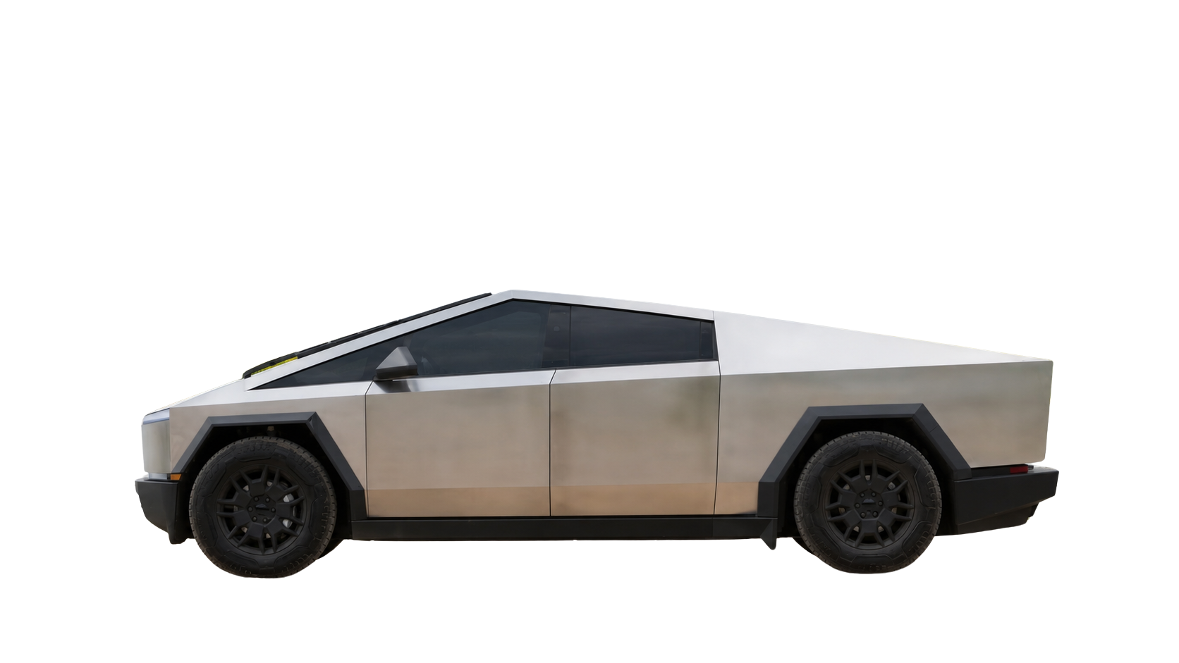 The same Tesla Cybertruck illustration with dark ceramic window tint