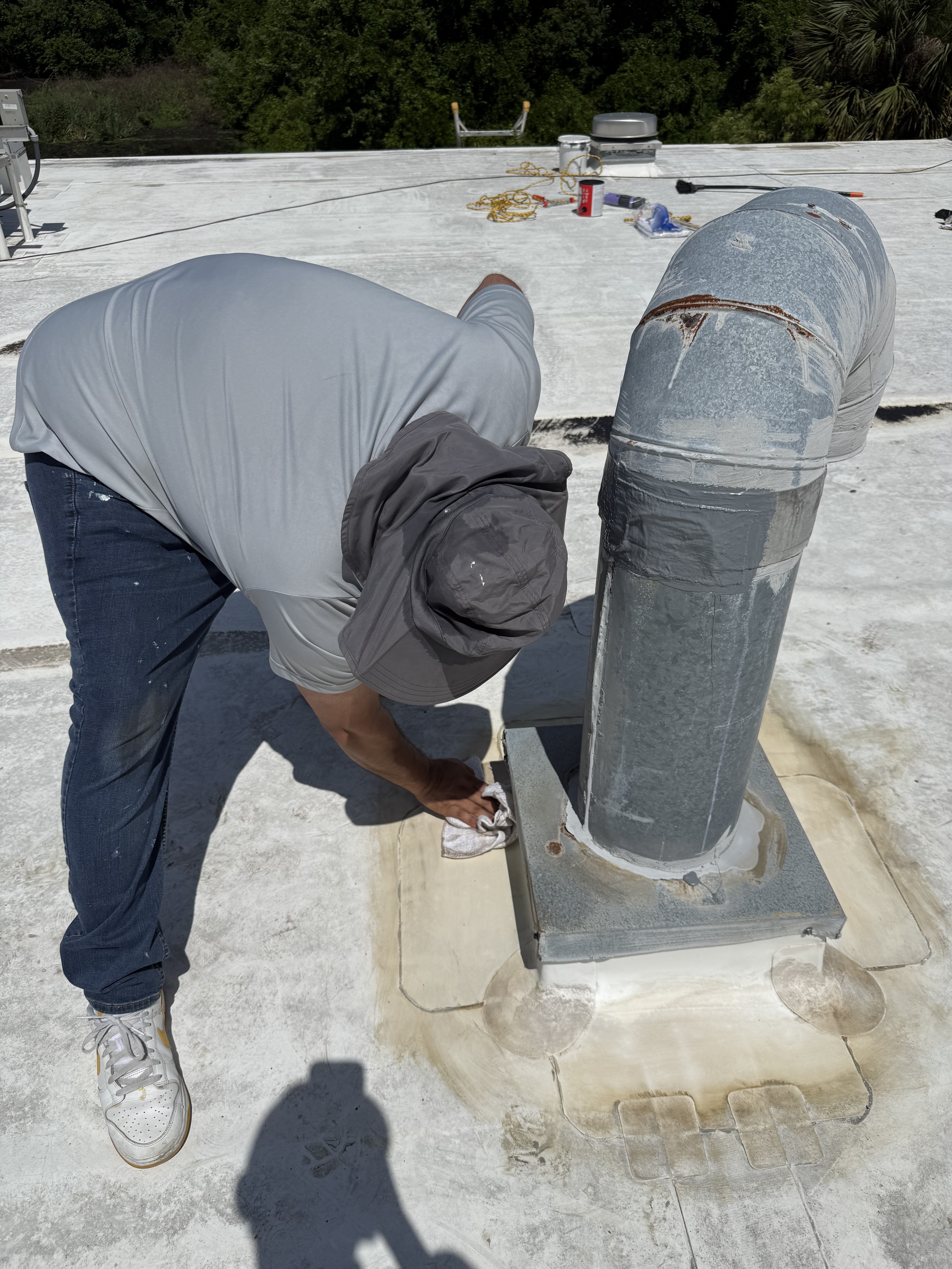 Storm damage roof repair
