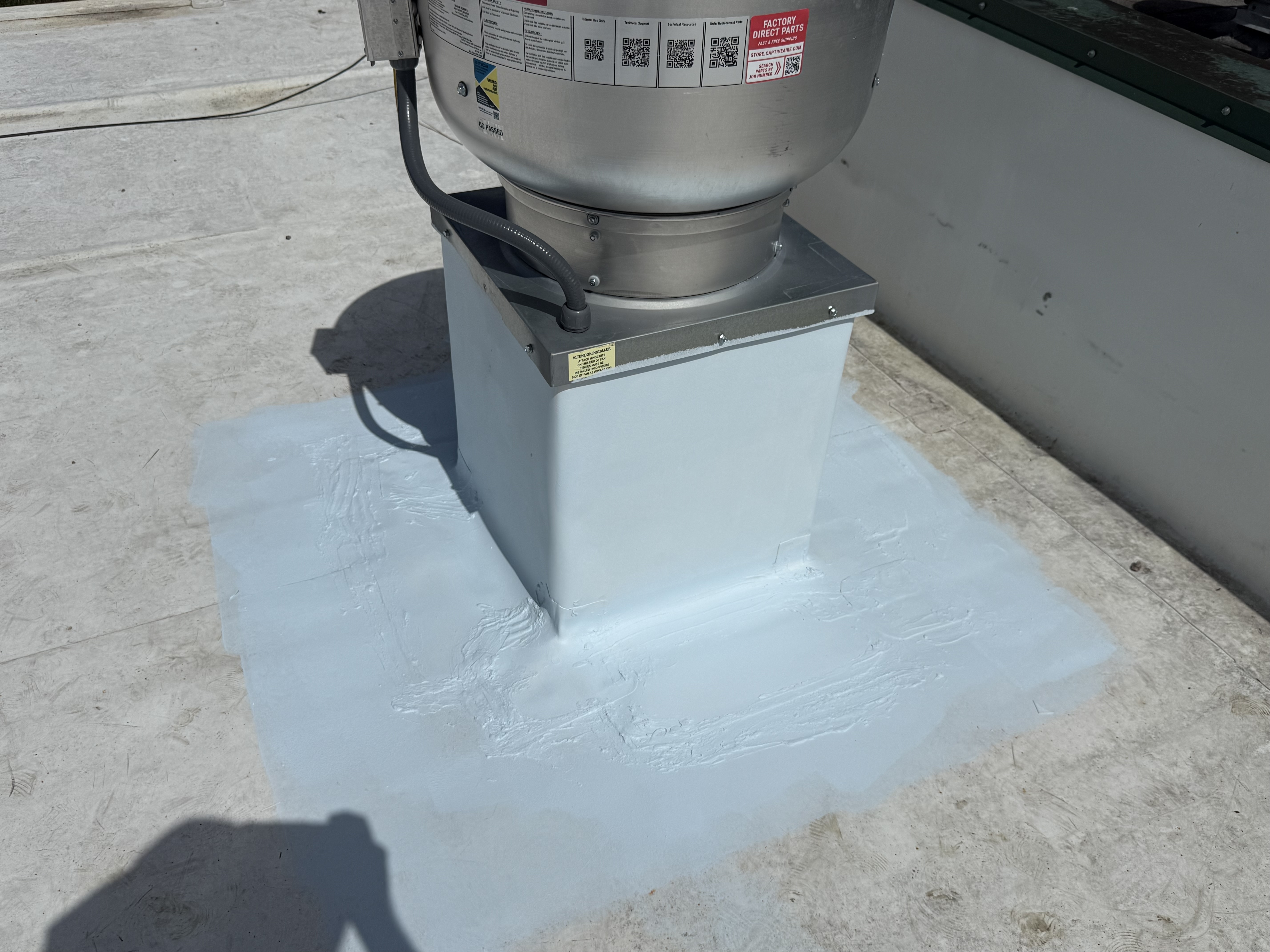 Roof repair work photo