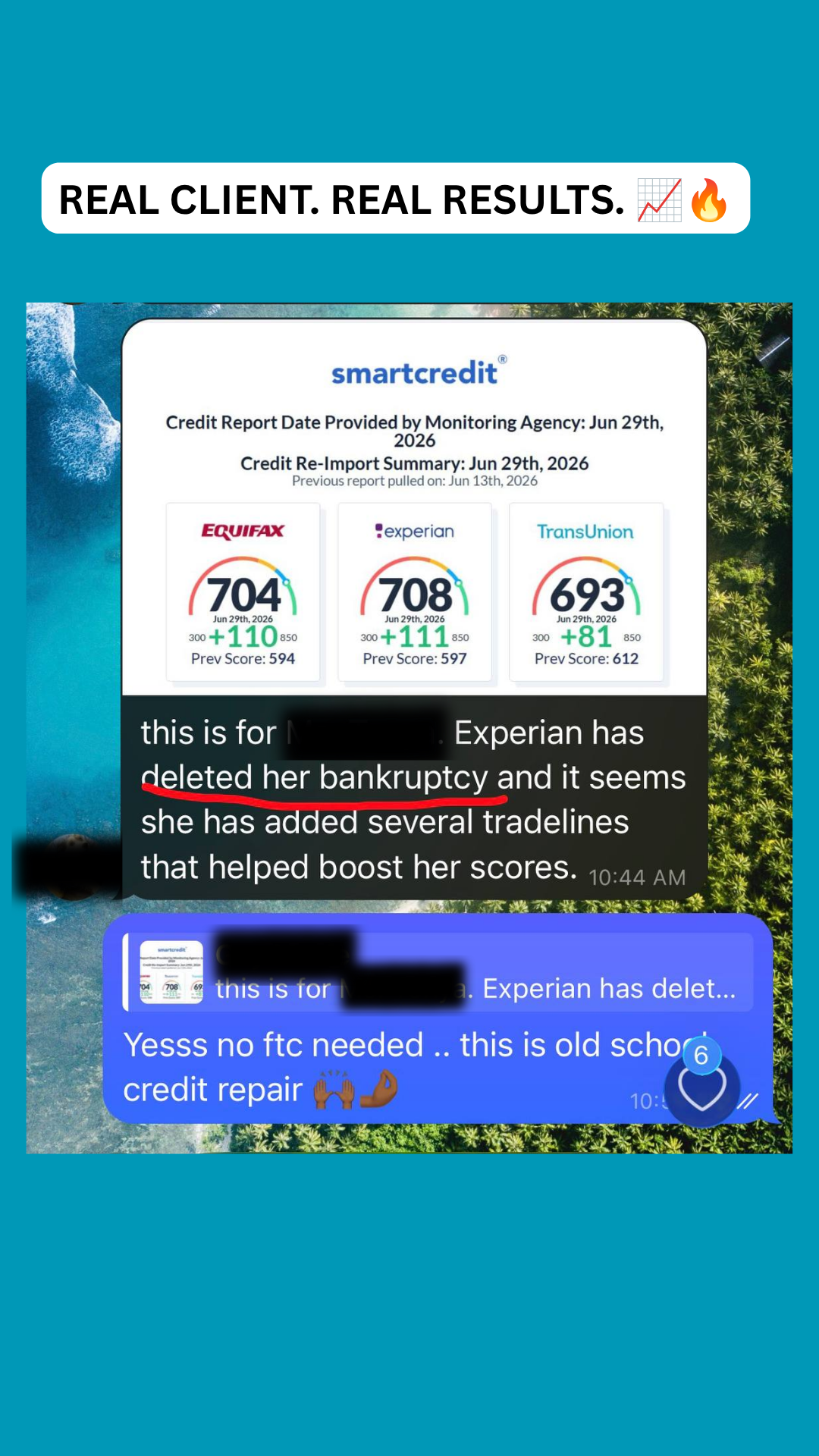 TJN Financials client result