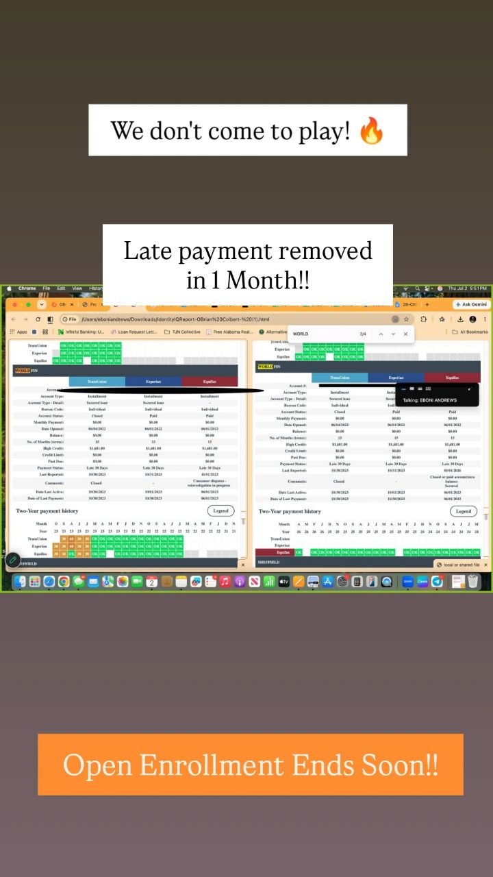 TJN Financials client result