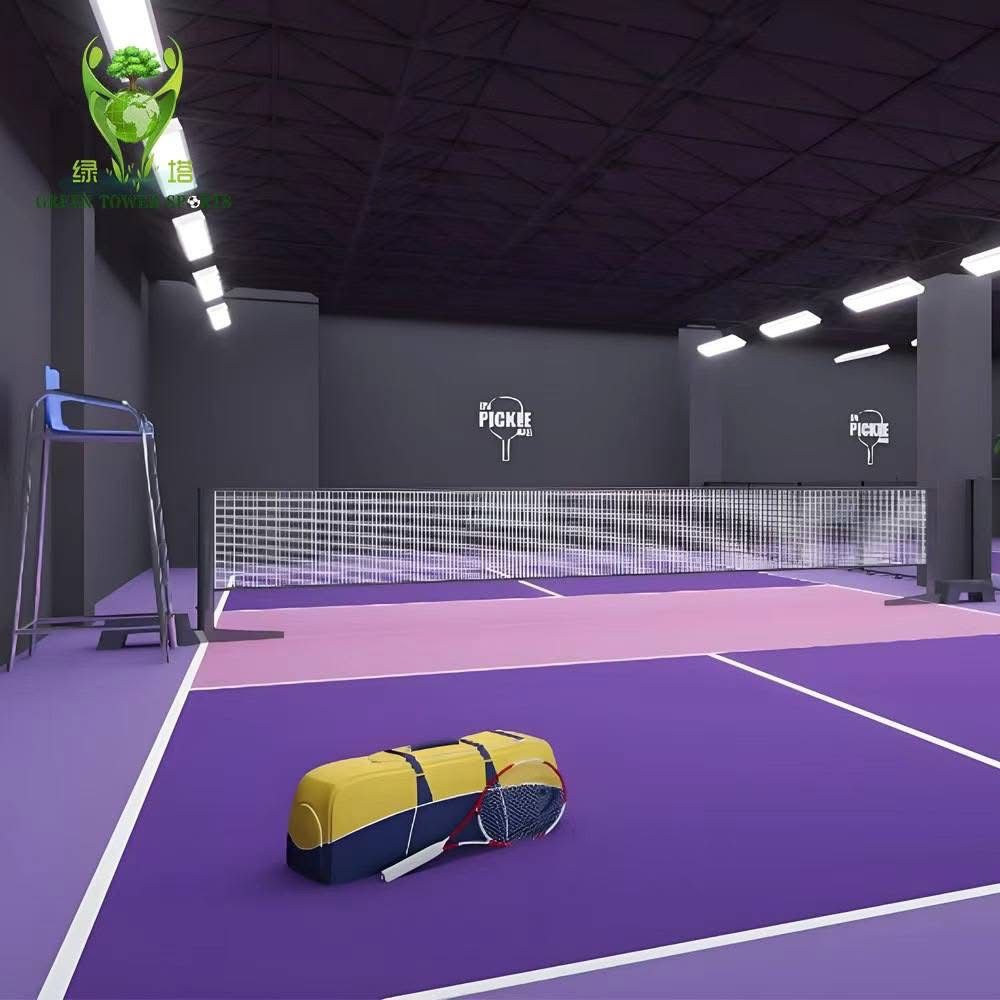 Purple court setup