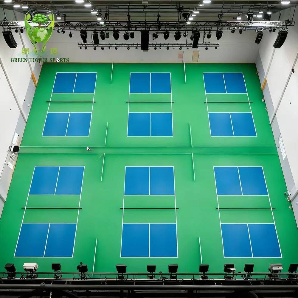 Custom branded court at trade show