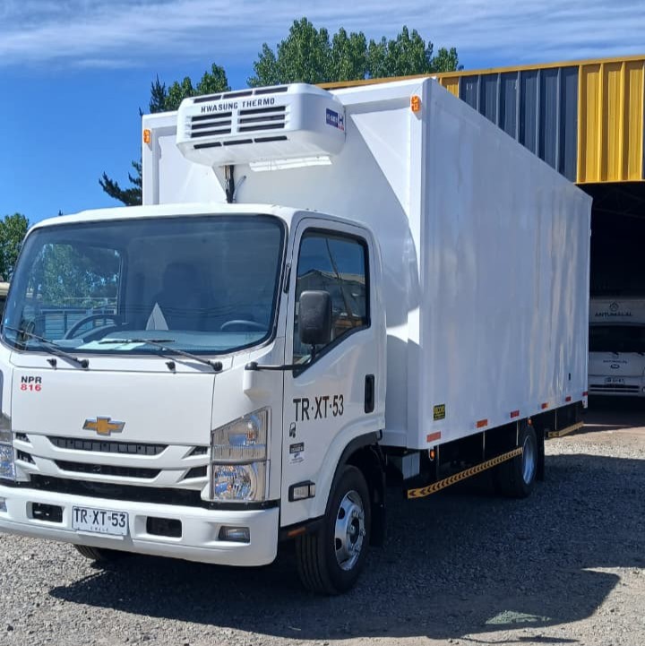 Carrocería furgón térmico para camión de reparto en Chile