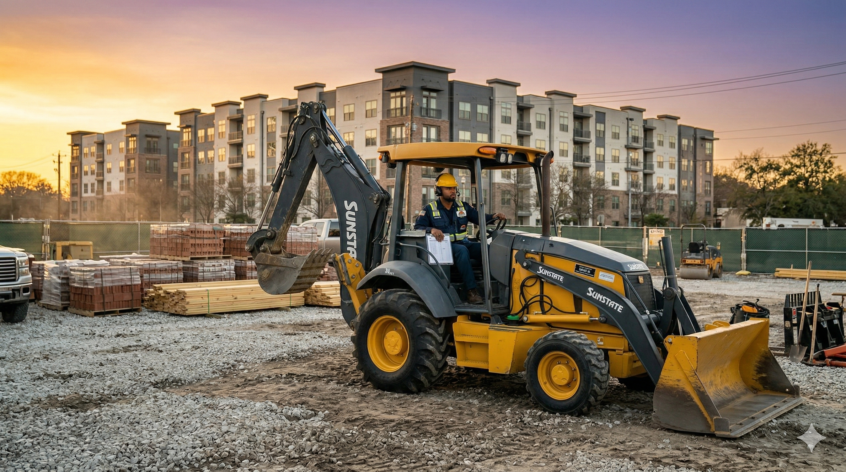 GroundWorks Construction — aerial job site view